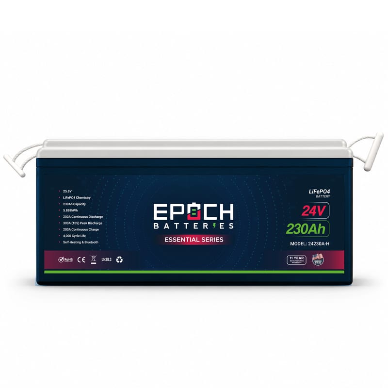 EPOCH 24V 230Ah Essential Series LiFePO4 Battery (1 of 2)