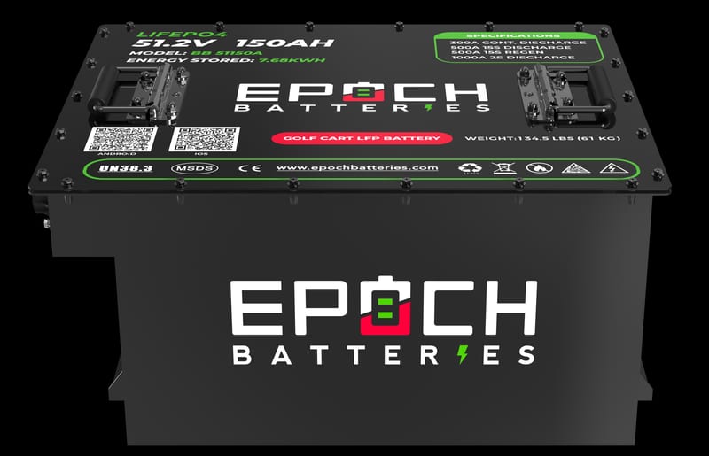 EPOCH 48V 150Ah Golf Cart Battery Complete Kit - Lithium (LiFePO4) (1 of 5)