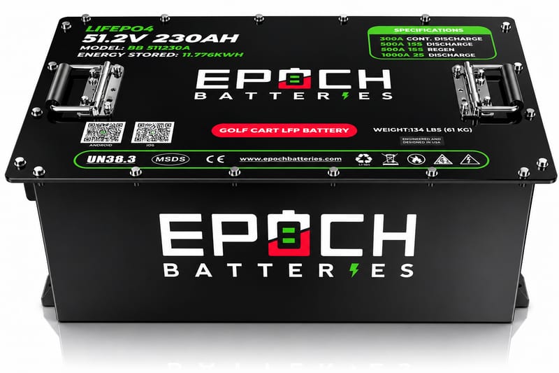 EPOCH 48V 230Ah Golf Cart Battery Complete Kit - Lithium (LiFePO4) (1 of 6)