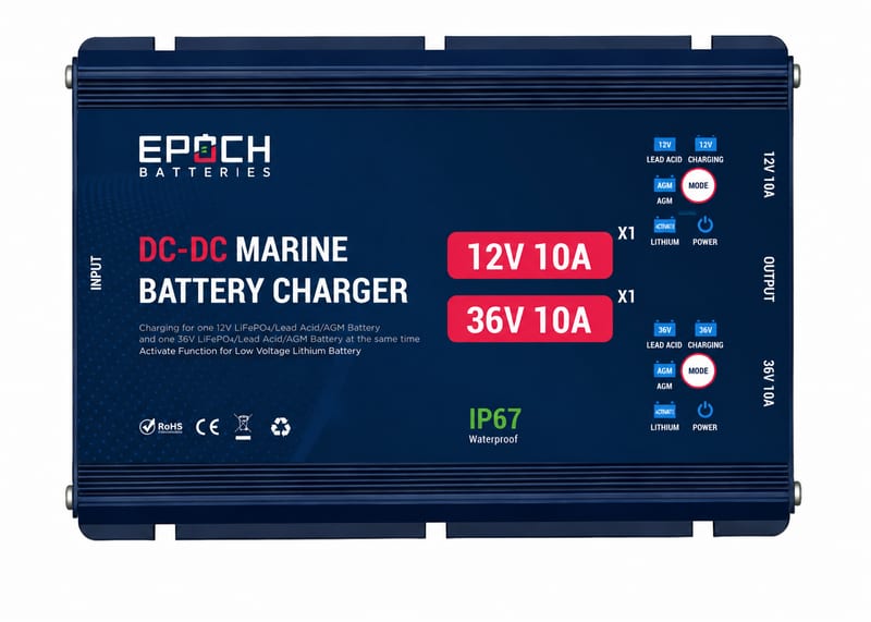 EPOCH Dual-Output 12V/36V Marine DC-DC Charger | Charge on the Run (1 of 5)