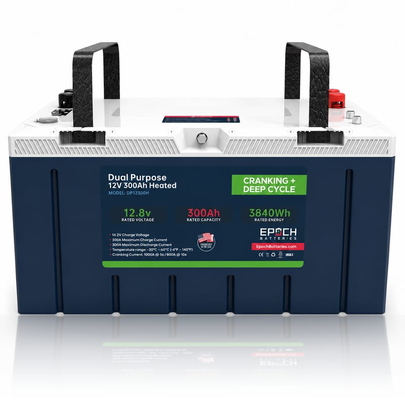 EPOCH 12V 300Ah Cranking & Deep Cycle Lithium Battery (Dual Purpose) - Pro Series (1 of 6)