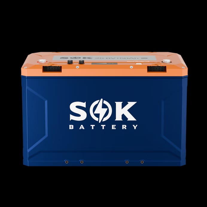 SOK 24V 150Ah LiFePO4 Battery - plastic box, Bluetooth, heating pads, Victron comms (1 of 3)